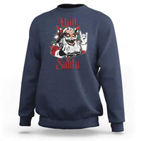 Hail Santa Heavy Metal Christmas Sweatshirt Krampus Xmas Rock & Roll - Wonder Print Shop