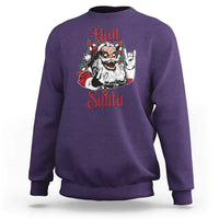 Hail Santa Heavy Metal Christmas Sweatshirt Krampus Xmas Rock & Roll - Wonder Print Shop