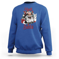 Hail Santa Heavy Metal Christmas Sweatshirt Krampus Xmas Rock & Roll - Wonder Print Shop