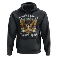 Wishing You A Blessed Yule Hoodie Yule Goat Pagan