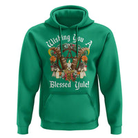 Wishing You A Blessed Yule Hoodie Yule Goat Pagan