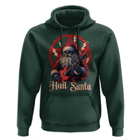 Funny Christmas Hail Santa Hoodie Sleigher Heavy Metal Xmas