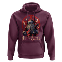 Funny Christmas Hail Santa Hoodie Sleigher Heavy Metal Xmas