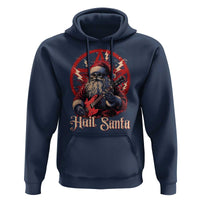 Funny Christmas Hail Santa Hoodie Sleigher Heavy Metal Xmas