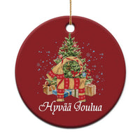 Hyvaa joulua Christmas Ornament Finland Xmas Yulegoat Xmas Tree Himmeli - Wonder Print Shop