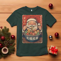 Santa Eating Ramen Noodles Japanese Christmas T Shirt - Wonder Print Shop