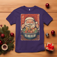 Santa Eating Ramen Noodles Japanese Christmas T Shirt - Wonder Print Shop
