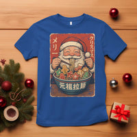 Santa Eating Ramen Noodles Japanese Christmas T Shirt - Wonder Print Shop