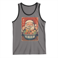 Santa Eating Ramen Noodles Japanese Christmas Tank Top - Wonder Print Shop