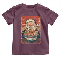 Santa Eating Ramen Noodles Japanese Christmas Toddler T Shirt - Wonder Print Shop