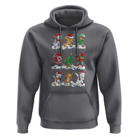 Dabbing Santa Elf Friends Christmas Light Hoodie - Wonder Print Shop