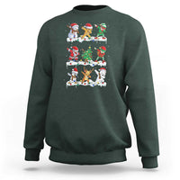 Dabbing Santa Elf Friends Christmas Light Sweatshirt - Wonder Print Shop