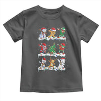 Dabbing Santa Elf Friends Christmas Light Toddler T Shirt - Wonder Print Shop