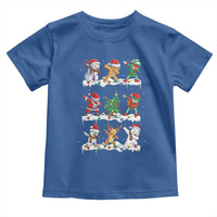 Dabbing Santa Elf Friends Christmas Light Toddler T Shirt - Wonder Print Shop