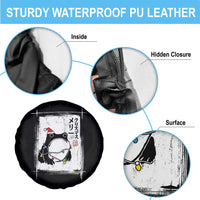 Funny Christmas Japanese Spare Tire Cover Santa Frog Ukiyoe Art - Wonder Print Shop