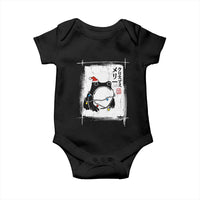 Funny Christmas Japanese Baby Onesie Santa Frog Ukiyoe Art - Wonder Print Shop