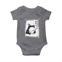 Funny Christmas Japanese Baby Onesie Santa Frog Ukiyoe Art - Wonder Print Shop