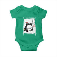 Funny Christmas Japanese Baby Onesie Santa Frog Ukiyoe Art - Wonder Print Shop