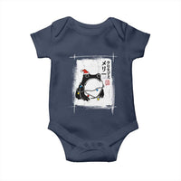 Funny Christmas Japanese Baby Onesie Santa Frog Ukiyoe Art - Wonder Print Shop