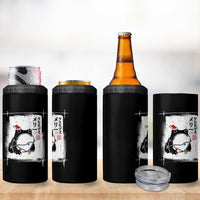 Funny Christmas Japanese 4 in 1 Can Cooler Tumbler Santa Frog Ukiyoe Art - Wonder Print Shop