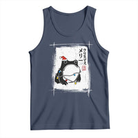 Funny Christmas Japanese Tank Top Santa Frog Ukiyoe Art - Wonder Print Shop