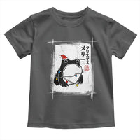 Funny Christmas Japanese Toddler T Shirt Santa Frog Ukiyoe Art - Wonder Print Shop