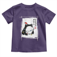 Funny Christmas Japanese Toddler T Shirt Santa Frog Ukiyoe Art - Wonder Print Shop