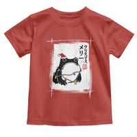 Funny Christmas Japanese Toddler T Shirt Santa Frog Ukiyoe Art - Wonder Print Shop