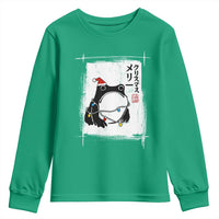 Funny Christmas Japanese Youth Sweatshirt Santa Frog Ukiyoe Art - Wonder Print Shop