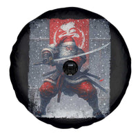 Christmas Samurai Santa Spare Tire Cover Japanese Xmas Warrior Sword Katana - Wonder Print Shop