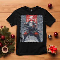 Christmas Samurai Santa T Shirt Japanese Xmas Warrior Sword Katana - Wonder Print Shop