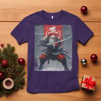 Christmas Samurai Santa T Shirt Japanese Xmas Warrior Sword Katana - Wonder Print Shop