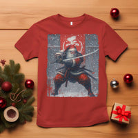 Christmas Samurai Santa T Shirt Japanese Xmas Warrior Sword Katana - Wonder Print Shop