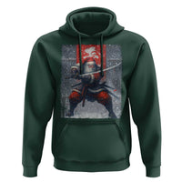 Christmas Samurai Santa Hoodie Japanese Xmas Warrior Sword Katana - Wonder Print Shop