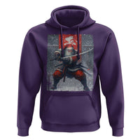 Christmas Samurai Santa Hoodie Japanese Xmas Warrior Sword Katana - Wonder Print Shop