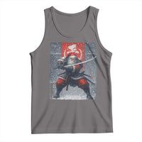 Christmas Samurai Santa Tank Top Japanese Xmas Warrior Sword Katana - Wonder Print Shop