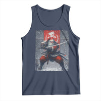 Christmas Samurai Santa Tank Top Japanese Xmas Warrior Sword Katana - Wonder Print Shop