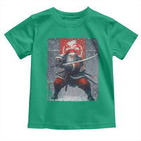 Christmas Samurai Santa Toddler T Shirt Japanese Xmas Warrior Sword Katana - Wonder Print Shop