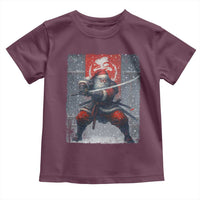 Christmas Samurai Santa Toddler T Shirt Japanese Xmas Warrior Sword Katana - Wonder Print Shop