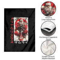 Christmas Samurai Santa Garden Flag Japanese Xmas Warrior Ukiyo-e Art - Wonder Print Shop