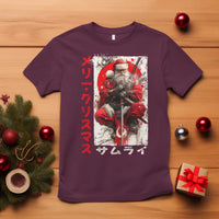 Christmas Samurai Santa T Shirt Japanese Xmas Warrior Ukiyo-e Art - Wonder Print Shop