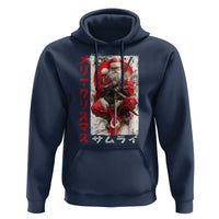 Christmas Samurai Santa Hoodie Japanese Xmas Warrior Ukiyo-e Art - Wonder Print Shop