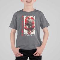 Christmas Samurai Santa T Shirt For Kid Japanese Xmas Warrior Ukiyo-e Art - Wonder Print Shop