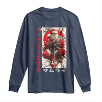 Christmas Samurai Santa Long Sleeve Shirt Japanese Xmas Warrior Ukiyo-e Art - Wonder Print Shop