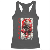 Christmas Samurai Santa Racerback Tank Top Japanese Xmas Warrior Ukiyo-e Art - Wonder Print Shop