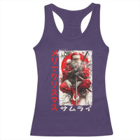 Christmas Samurai Santa Racerback Tank Top Japanese Xmas Warrior Ukiyo-e Art - Wonder Print Shop