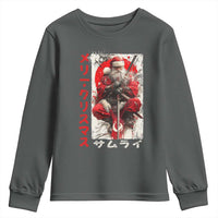 Christmas Samurai Santa Youth Sweatshirt Japanese Xmas Warrior Ukiyo-e Art - Wonder Print Shop