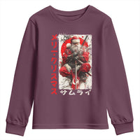 Christmas Samurai Santa Youth Sweatshirt Japanese Xmas Warrior Ukiyo-e Art - Wonder Print Shop