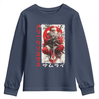 Christmas Samurai Santa Youth Sweatshirt Japanese Xmas Warrior Ukiyo-e Art - Wonder Print Shop