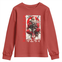 Christmas Samurai Santa Youth Sweatshirt Japanese Xmas Warrior Ukiyo-e Art - Wonder Print Shop